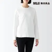 在飛比找momo購物網優惠-【MUJI 無印良品】女有機棉柔滑圓領長袖T恤(共5色)
