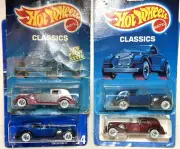 Four Vintage Hot Wheels 1981 '35 Classic Caddy New Paint Schemes