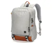 Swiss Waterproof 15.6" Laptop Backpack School Backpack Travel Shoulder Bag Beige