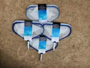 4 Mainstays Deluxe Swimming Pool Leaf Rake with Aluminum Handle New