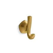 KOHLER Sundae J-Hook Robe in Vibrant Brushed Moderne Brass R31062-2MB
