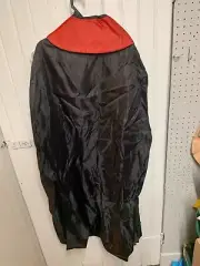 Halloween Costume Reversible Hooded Cape Red Black Vampire Devil Dracula NWT