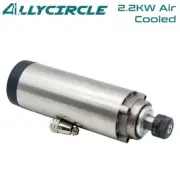 2.2KW Air Cooling Spindle ER20 24000RPM AC220V 4 Bearings 400HZ CNC Engraving