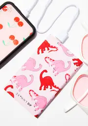 [Skinnydip] Pink Dino Portable Charger