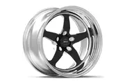 Weld Racing RT-S S71 Polished Wheel With Black Centre 15" x 4", 5 x 4.75" B/C, 2.50" B/S, Low Pad Height