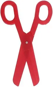 Funny Large Plastic Scissor Clown Fancy Dress Halloween Costume Prop, Red, 38 x 15 x 1.5 cm