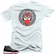 Shirt To Match Jordan 11 Bred 2019 - Medusa 11 White Tee