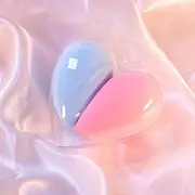 Beauty Sponge Set 2 Pack, Makeup Blender Sponge For Liquid & Cream Makeup, Buildable Coverage, Foundation Sponge For Natural Base, Latex-Free Foam with Storage Box，Blue and Pink A21