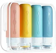 Gemice Travel Bottles Set - Tsa Approved, Travel Size Containers,Leak Proof Silicone Squeezable Containers for Toiletries, Shampoo, Lotion & Body Wash Accessories (1)