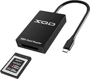 XQD Card Reader - 5Gbps USB C XQD Memory Card Reader Adapter Compatible with Sony G/M Series USB Mark Xqd Card, Lexar 2933x/1400x USB Mark XQD-Card for Android/Windows/Mac OS/Linux/iPhone 16 15