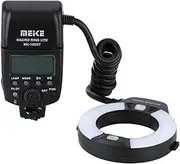 Meike iTTL TTL LED Macro Ring Flash Light for Nikon d3400 d5600 d5300 d3300 d3200 d3100 d5500 d5200 d5100 d7100 d750 d850 d7200 d500 d810 d7500 d5600 d5500 d7000 d3300 DSLR Camera with Hot Shoe Mount