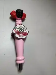 ACE CALIFORNIA BERRY CRAFT CIDER ROSE' CIDER FIGURAL BEER TAP HANDLE RARE
