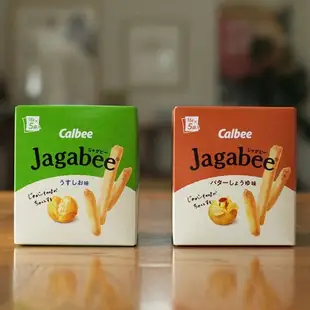 水金鈴小舖 日本零食 日本卡樂比 calbee Jagabee 薯條 馬鈴薯條 奶油鹽味 帶皮薯條 盒裝 袋裝