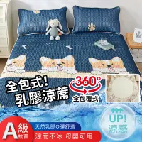 在飛比找PChome24h購物優惠-【DaoDi】二代冰絲乳膠涼蓆床包款-單人加大(冰絲床包 乳