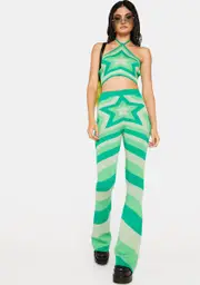Emerald Starlight Galaxy Pants Set