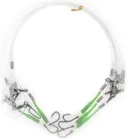 Deep Drop Rig, 5 Stainless Steel Tuna Circle Hooks with Glow Sleeves, Snapper...