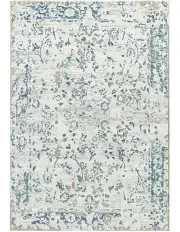 [Miss Amara] Iris Distressed Floral Rug in Multi