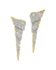 Alexis Bitar Solanales Crystal Cascade Statement Earrings