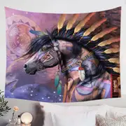 The Shaman Native American Horse Tapestry
