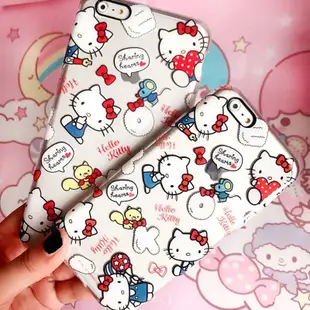 預購 日本原單Hello Kitty經典滿版iPhone6/6s plus透明軟殼手機殼