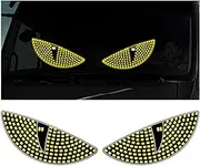 LED Devil Eyes Light for Cars Truck Windshield Large USB Dynamic Devil Eye Lights for Auto Window Screen Led Display, Car Accessories for Men