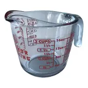 Anchor Hocking Glass Open Handle Measuring Cup 16oz 2cup 500ml 1/2qt