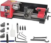 Mini Metal Lathe，3.15"x9.84" Benchtop Metal Lathe，100-2000±10% RPM Infinitely Variable Speed，150W Precision Mini Lathe Milling Machine For Various Metal Turning