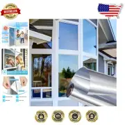 Mirror Reflective Window Film - 70% Sunlight Blocking, Perfect for Home & Office
