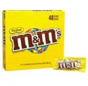 M & M's Chocolate Candies, Peanut, 1.74 oz, 48-Count (Pack of 1)