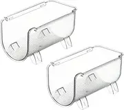 Housoutil 2Pcs Water Bottle Storage Rack Plastic Wine Rack Holder Drink Organizer Shelf Beer Bottle Rack Fridge Organizers and Storage Clear Fridge can Holder The pet Office Freezer Vertical