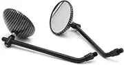 Left Right Mirror Universal 8mm 10mm Motorcycle Rear View Mirrors Motorbike Custom Mirror For H&on&da Y&ama&ha K&awas&aki S&uz&uki D&ucati T&riumph P&iaggio(B)