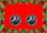 Neat Unicorn Fantasy Mythical Christmas Ornament