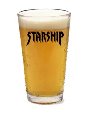 Starship (2024) - Rock and Roll - 16oz Pint Beer Glass Pub Barware Seltzer Tea