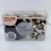 Scrunchie InvisiBobble Sprunchie Original 2 Pack Black Leopard Cheetah Print NEW
