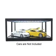 1:18 - Black LED Display Case - w/Mirrored Back & Base