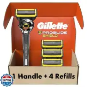 Gillette ProGlide Shield Men's Razor, 5 Bladed Razor, with Precision Trimmer,