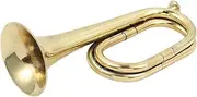 Cavalry Trumpet Brass, Brass Bugle Taps, Toy Trumpet Gold, Brass Instrument Trumpet, Toy Trumpet Gold, Band & Orchestra Musical Instruments, Fashionable Cavalry Trumpet for Orchestra