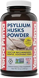 Yerba Prima - Psyllium Husks Powder - 12 oz.