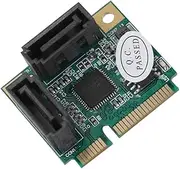 PCI to Adapter, Mini 2-Port PCI-e PCI to 3.0 6Gbps Converter Hard Drive Expansion Card for Windows for Windows(R) XP/Server2003/Vista/7/8 / Linux