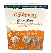 True Goodness by Meijer Gluten Free Four Cheese Brown Rice Crackers 3.5 oz