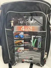 Athalon THE GLIDER Boot Bag 4 in 1 Carryon Backpack Adventure BLACK NEW w/ Tags!