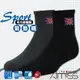 【Amiss】運動1/2毛巾氣墊襪-英國國旗【3雙入】運動襪/長襪/MIT/厚底/台灣製