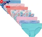 Ultimate Girls' Organic Cotton Underwear – 8-Pack, Tag-Free Briefs & Hipsters