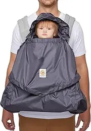 Ergobaby Water Resistant Baby Carrier Rain and Wind Cover, Charcoal