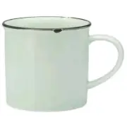 Oneida L2104009042 Luzerne Tin Tin Green 11 oz. Porcelain Mug - 3 Doz