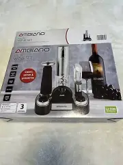 Ambiano Electric Wine Set NIB Corkscrew Aerator Stopper rechargeable ￼