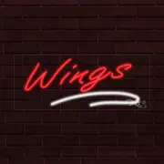 NEW "WINGS" w/UNDERLINE 30x12x1 INCH LED FLEX WINDOW/WALL INDOOR SIGN 30654