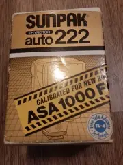 Sunpak Auto 222 Thyristor Tilt Flash W/ Tele Adapter Kit NIB Model# 650-222