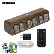 Soviet IN12 Glow Tube Clock Bluetooth Nixie Tube With Solid Wood Shell -Walnut