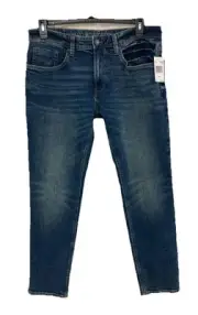 Men's Buffalo David Bitton Ash-X Slim Stretch Jeans Blue Dark Wash Sz 34x30 NWT